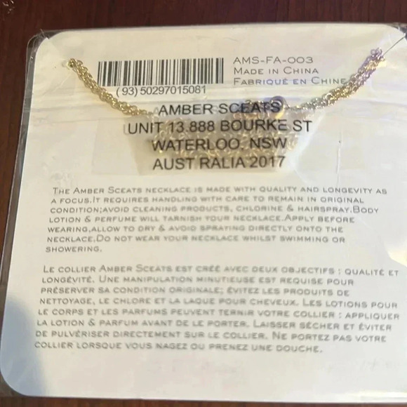 NWT - AMBER SCEATS - Double Coin Gold Necklace - Picture 2 of 4